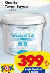 POLİSAN QUARTZ TAVAN BOYASI 17,5 KG POLİSAN QUARTZ TAVAN BOYASI 17,5 KG